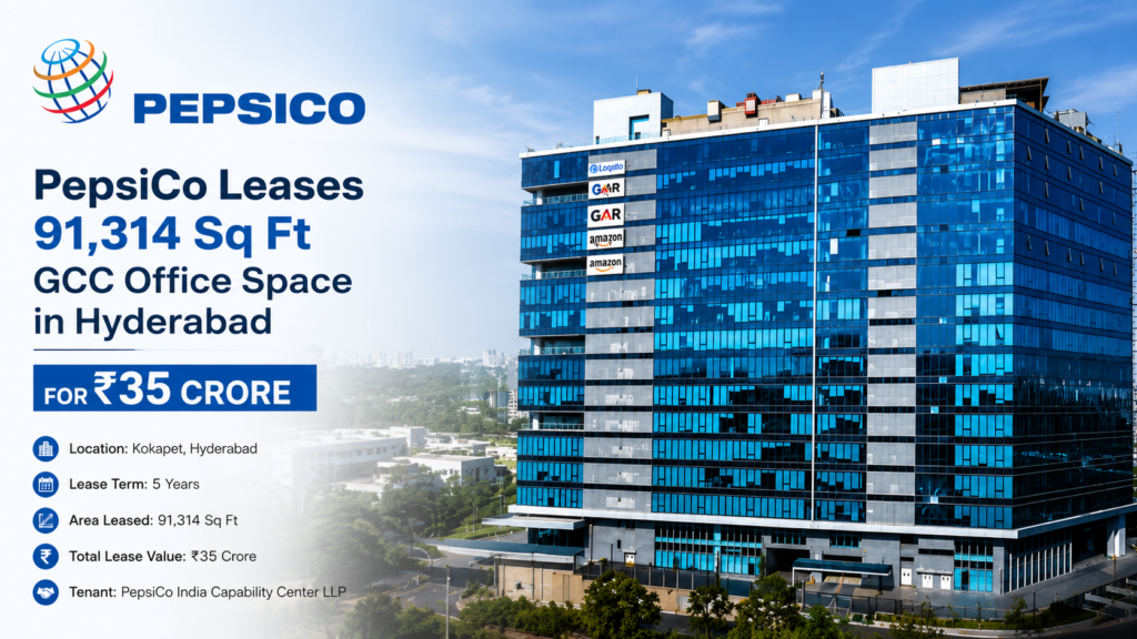 PepsiCo leases 91,314 sq ft GCC office space in Hyderabad GCCs